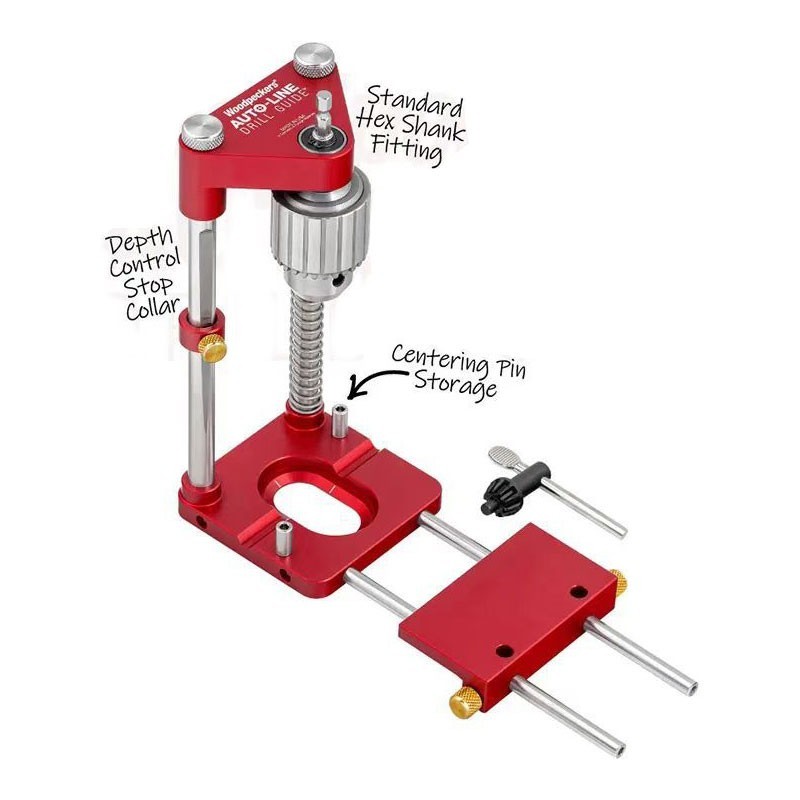 Woodworking Drill Locator Hole Drilling Labor-saving Labor-saving Steel Drill Guide Precision Ruler Tool for Home Fixtures