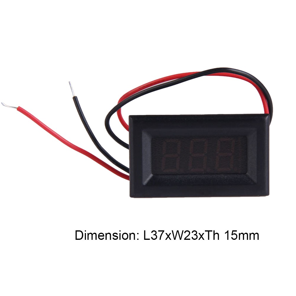 Digital DC 2.5/3-40V Voltmeter Auto Motorcycle Two Wire Voltage Meter