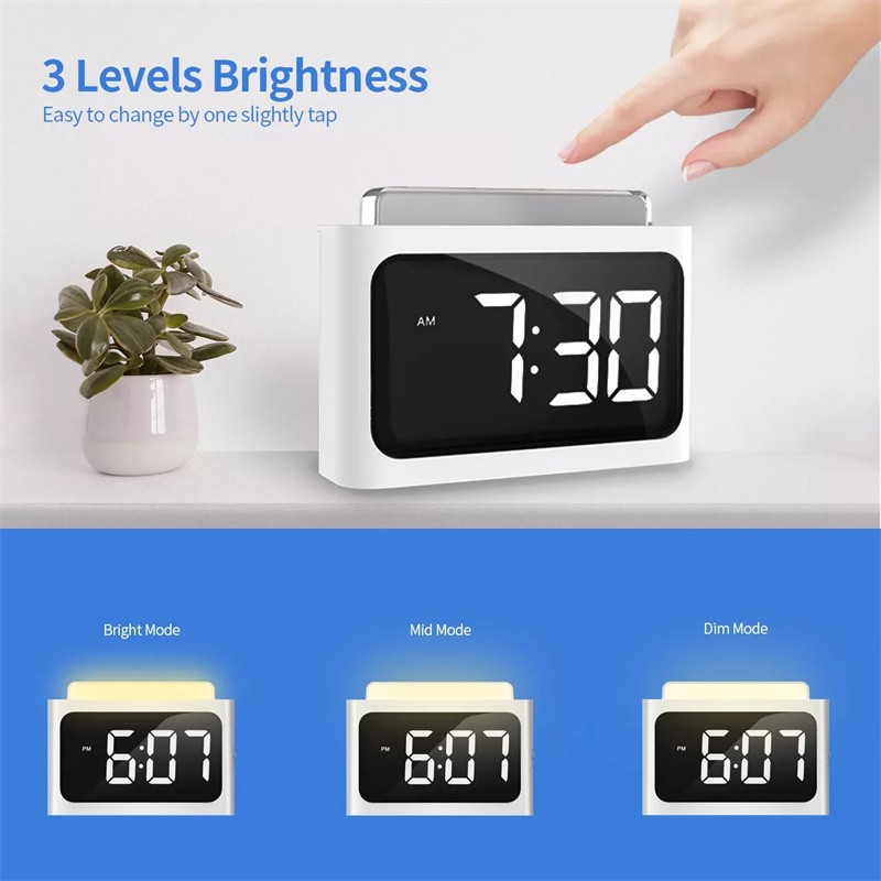 7 Color Changing Digital Night Light Table Alarm Clock Manual Countdown Timer Kids Time Management Kitchen Cooking Book