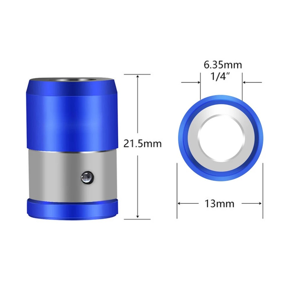 Magnetic Screwdriver Bits Heads Metal Screwdriver Head Magnetic Universal Magnetic Ring For 6.35mm Hand Tool Magnet Bit Ring