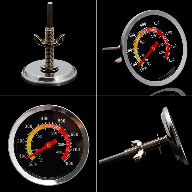 Dropshipping Stainless Steel Barbecue Barbecue Grill Thermometer Grill Temperature Gauge 10-400℃