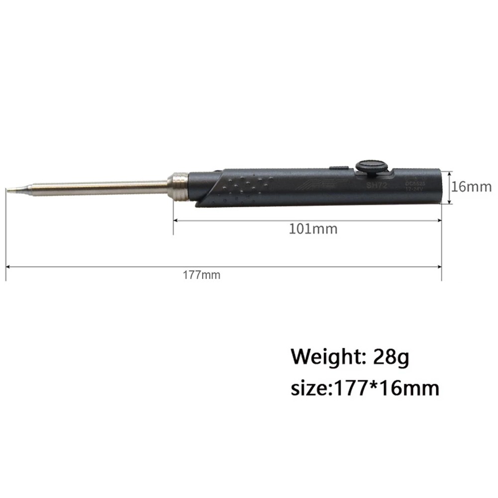 SH72 65W 12-24V 220-400℃ Adjustable Digital Soldering Iron Station DC5525 SH-72 Iron Tips Set of Tools