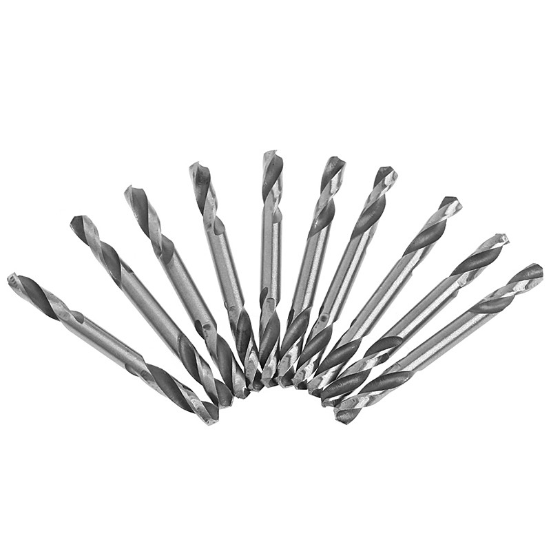 10pcs 4.2mm HSS Double End Spiral Twisting Drilling Tools Drill Kit M09 22 Dropship