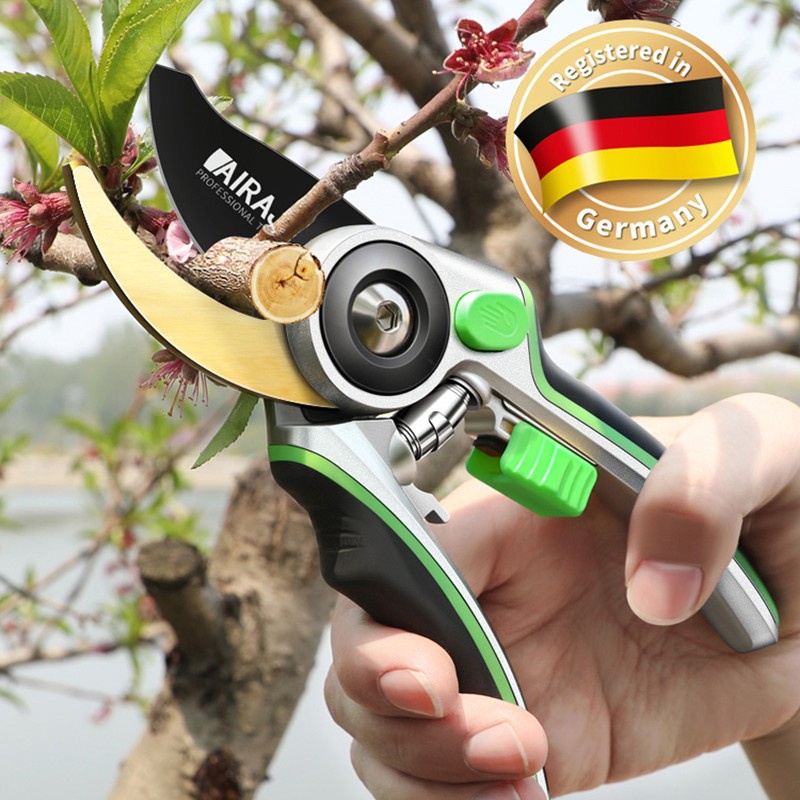 AIRAJ pruner, garden edge pruning shears, bypassed pruning shears, garden shears, plant shears, garden cutter