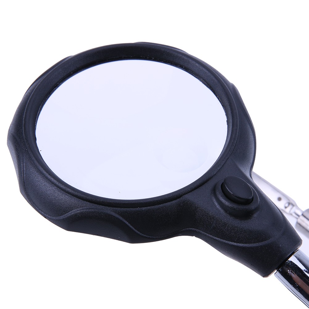 Welding Magnifying Glass with LED Light 3.5X-12X Lens Auxiliary Clip Loupe Desktop Magnifier Third Hand Welding Repair Tool