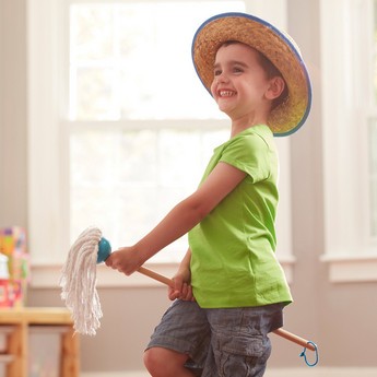 Melissa and Doug Lets Play House! Dust Sweep & Mop