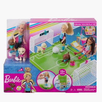 Barbie Chelsea's Soccer Fashion Doll Playset