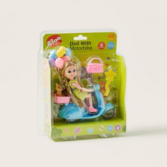 Gloo Doll with Motorbike Playset