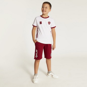 FIFA Printed Crew Neck T-shirt and Shorts Set