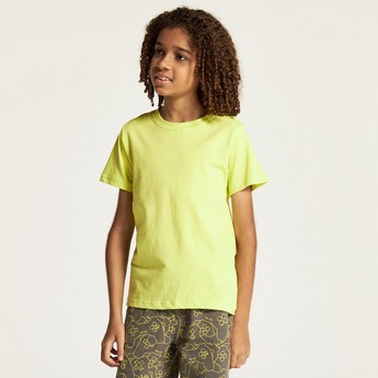 Juniors 3-Piece T-shirt and Shorts Set