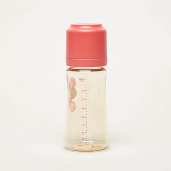 Mother-K Printed Feeding Bottle with Cap - 280 ml