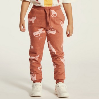 Juniors Printed Joggers with Drawstring Closure - Set of 3