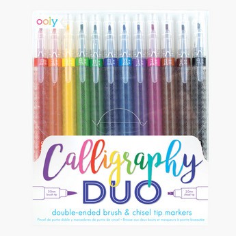 OOLY Calligraphy Duo Double-Ended Markers - Set of 12