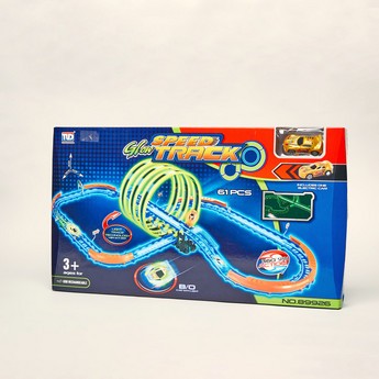 Tengleader Glow Power 61-Pieces Speed Track Racer Set