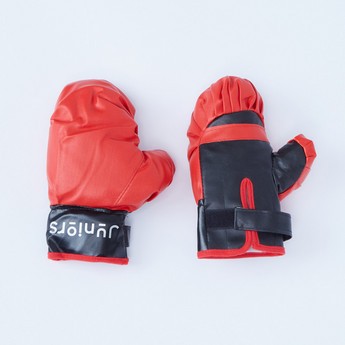 Juniors Punching Ball with Stand and Gloves