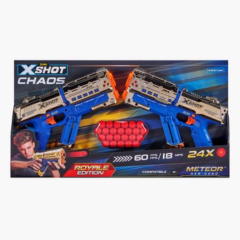 ZURU X-SHOT CHAOS Golden Meteor Dart Ball Blaster with 24 Dart Balls