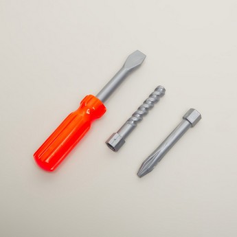 شنطة أدوات لعبة فونغ بو مع أدوات تعمل بالبطارية وأدوات يدوية