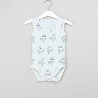 Juniors Printed Sleeveless Bodysuit - Set of 5