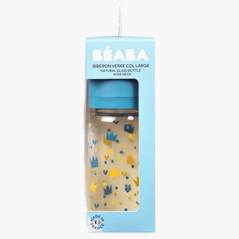 Beaba Wide Neck Feeding Bottle with Cap - 240 ml