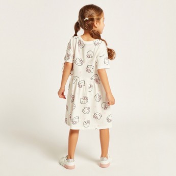 Sanrio Hello Kitty Print Dress with Short Sleeves - Set of 2