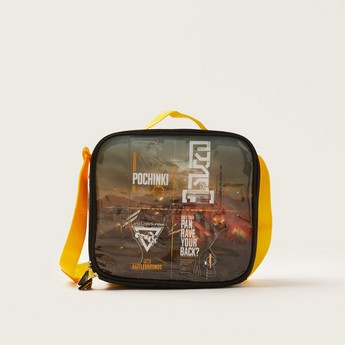 PUBG Printed 5-Piece Trolley Backpack Set