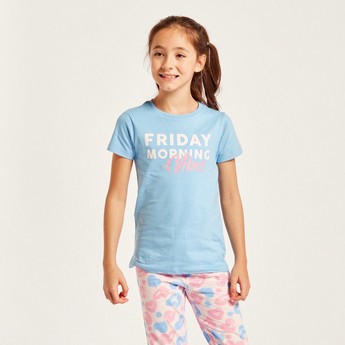 Juniors 6-Piece Printed T-shirt and Pyjama Set