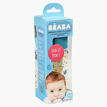 Beaba Wide Neck Feeding Bottle with Cap - 240 ml