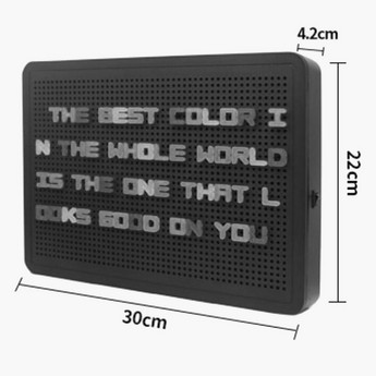 Little Story Peg Board Letter Light Box - A5