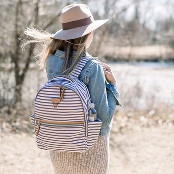 TWELVElittle Midi-Go Diaper Backpack with Adjustable Straps and Changing Pad