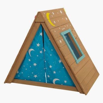 Kidkraft A-Frame Hideaway and Climber Playhouse Set