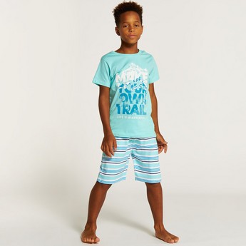 Juniors Printed 6-Piece T-shirt and Pyjama Set