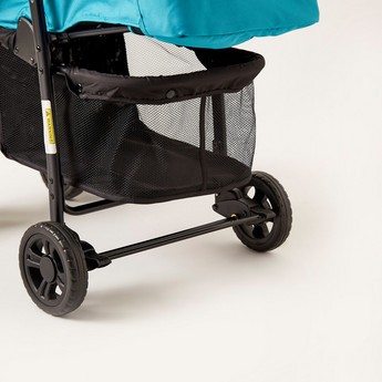 Juniors Hugo Baby Stroller with Basket and Canopy