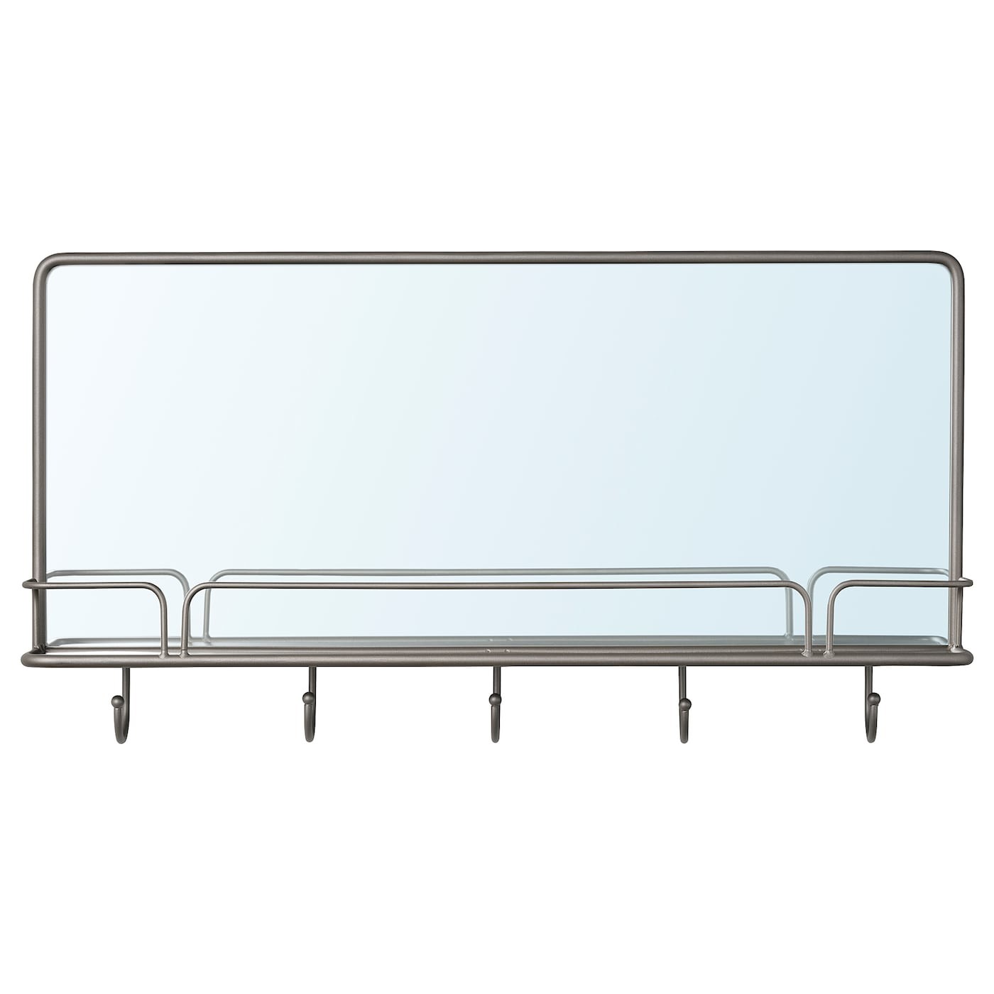 SYNNERBY Mirror with shelf and hooks