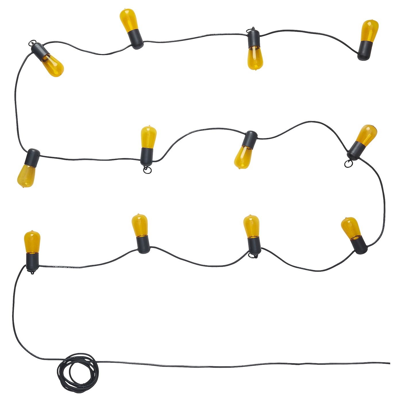 SOLVINDEN LED lighting chain with 12 bulbs