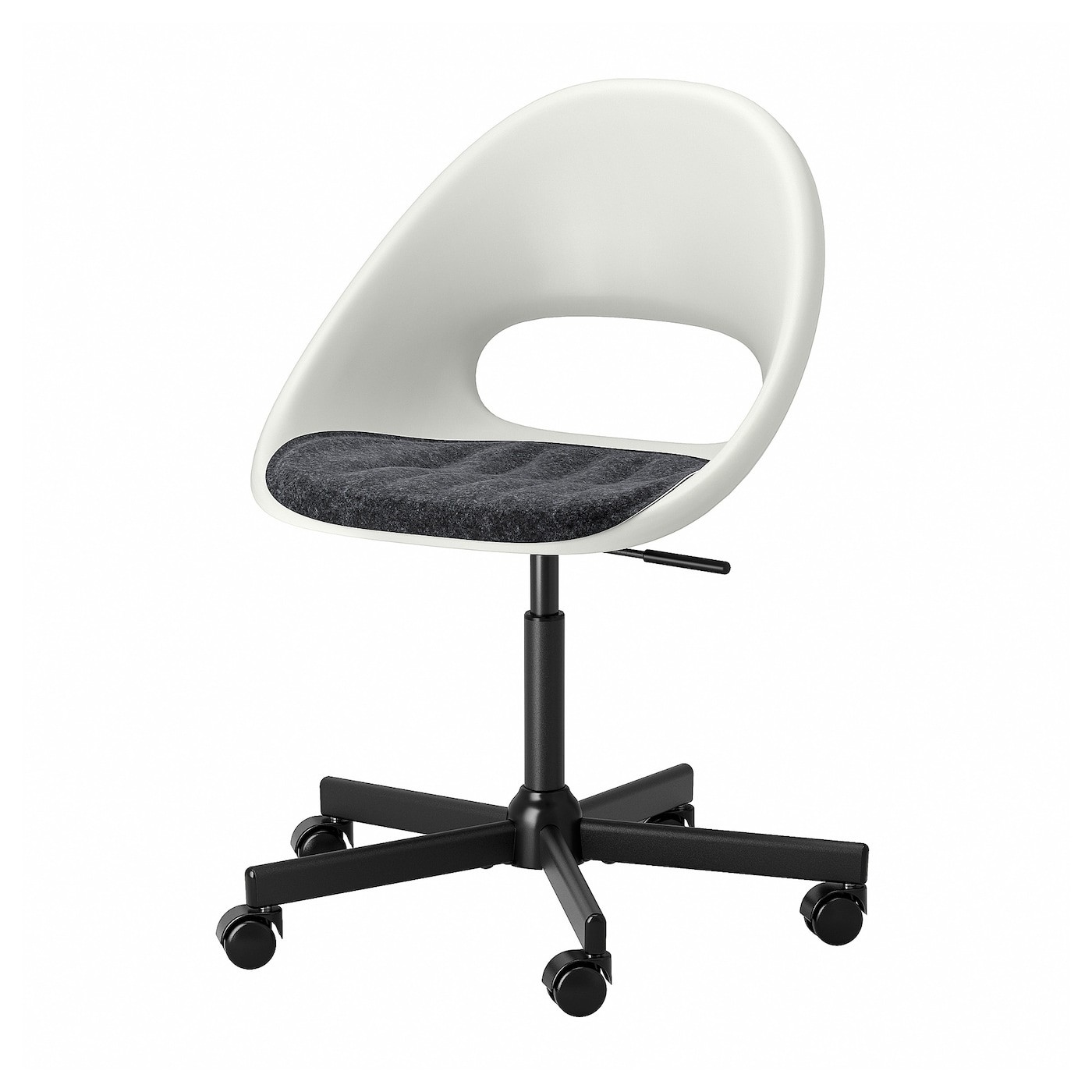 LOBERGET / MALSKÄR Swivel chair with pad