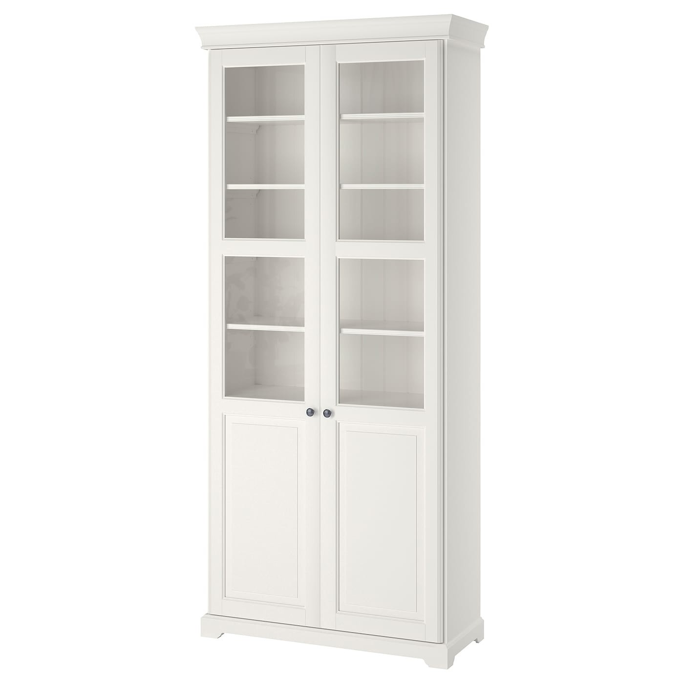 LIATORP Bookcase with glass-doors