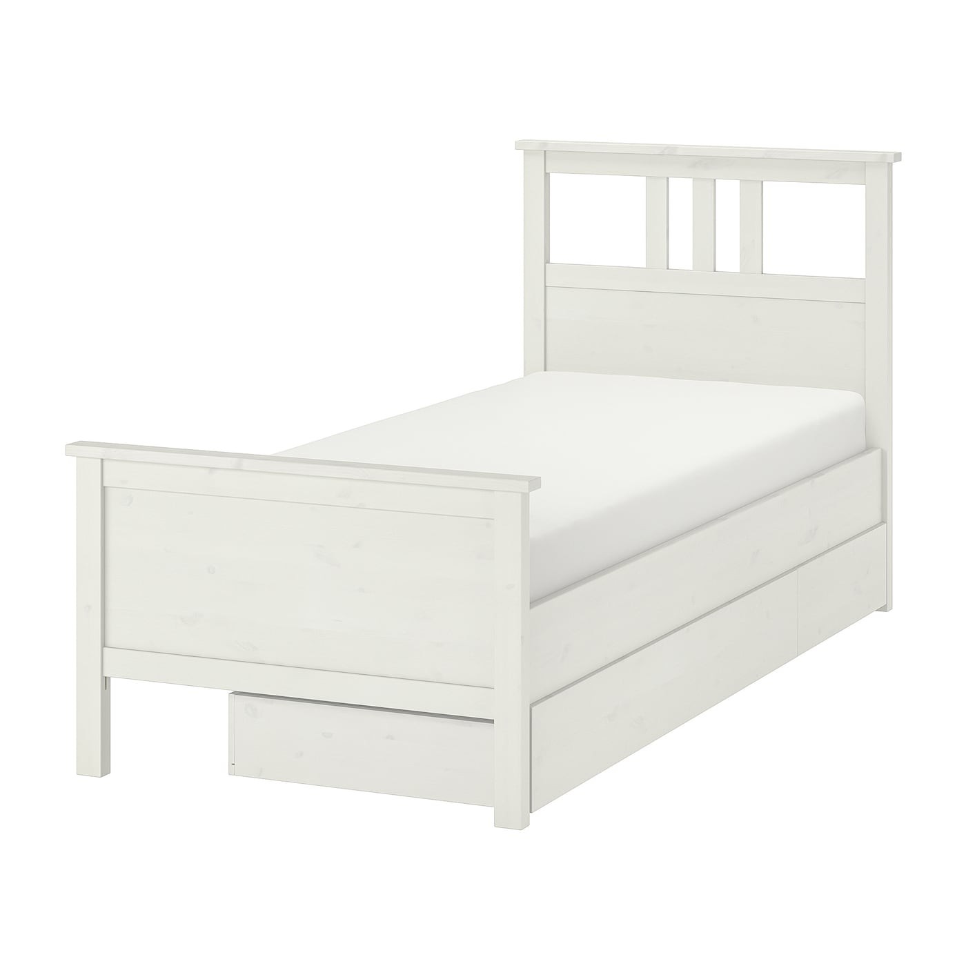 HEMNES Bed frame with 2 storage boxes