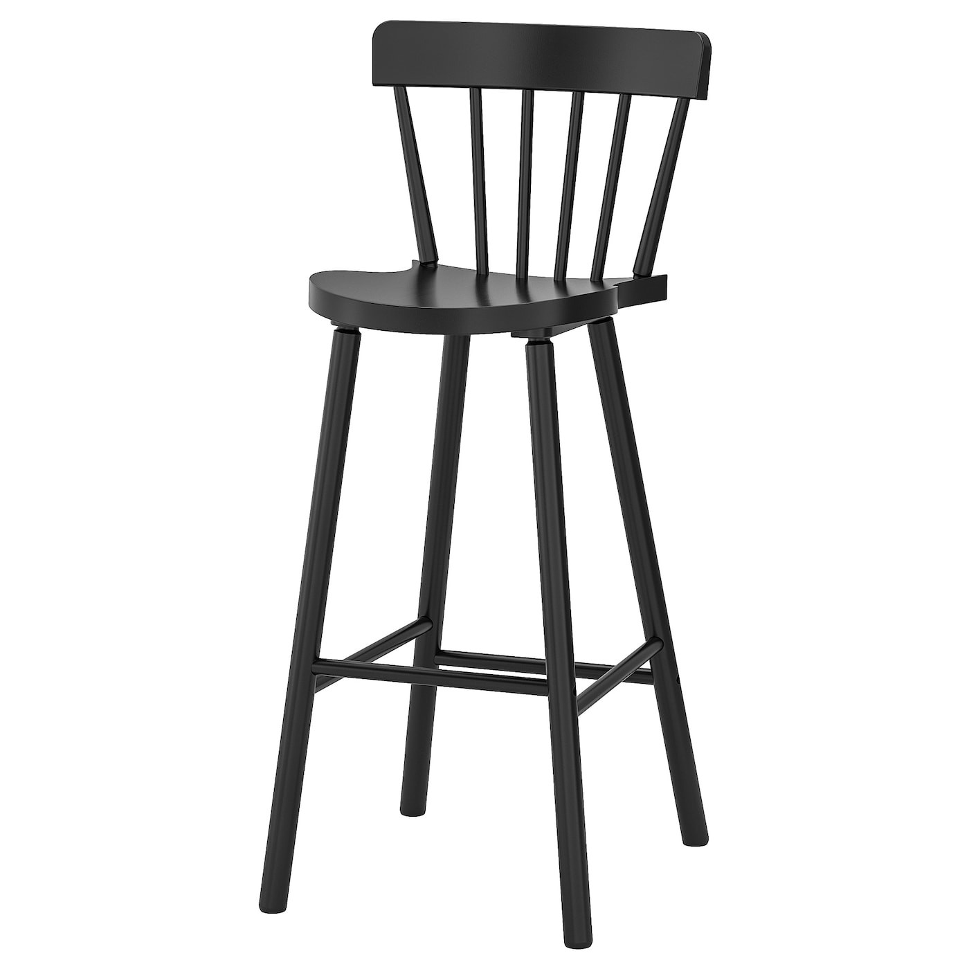 NORRARYD Bar stool with backrest