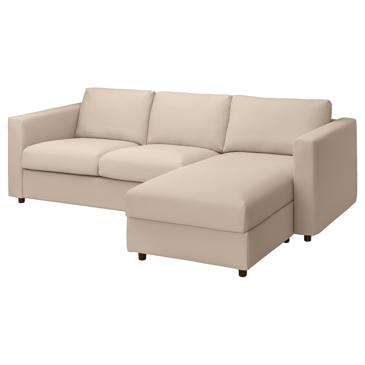 VIMLE Cover 3-seat sofa w chaise longue