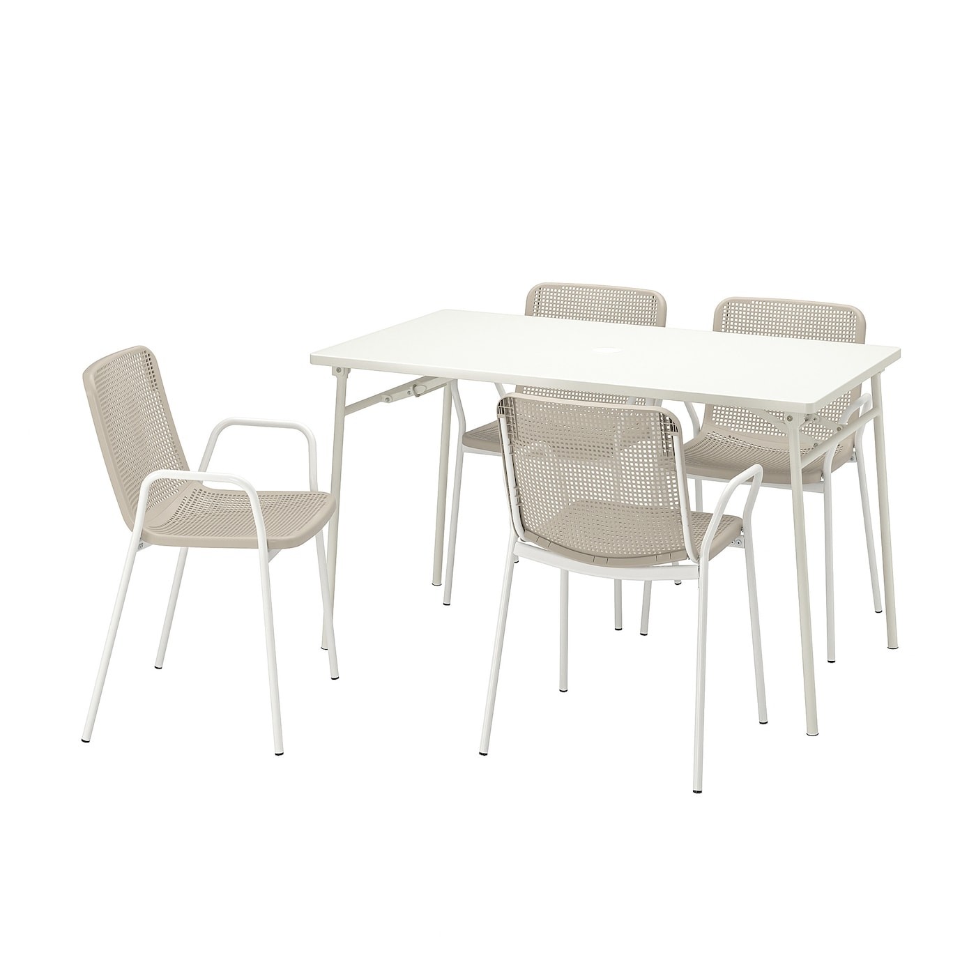 TORPARÖ Table+4 chairs w armrests, outdoor