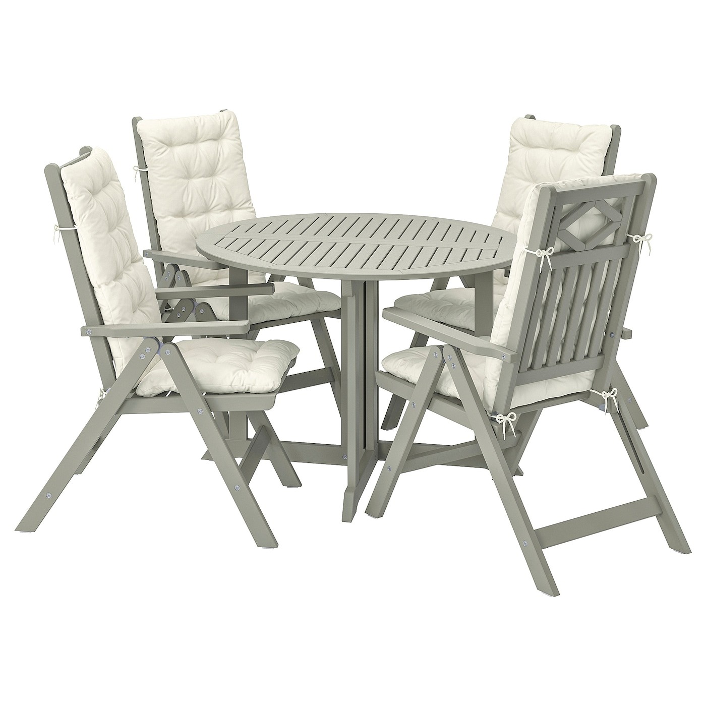 BONDHOLMEN Table+4 reclining chairs, outdoor