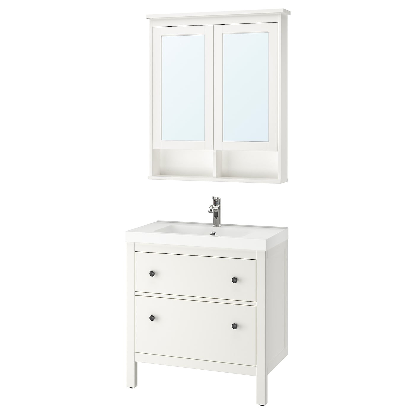 HEMNES / ODENSVIK Bathroom furniture, set of 4