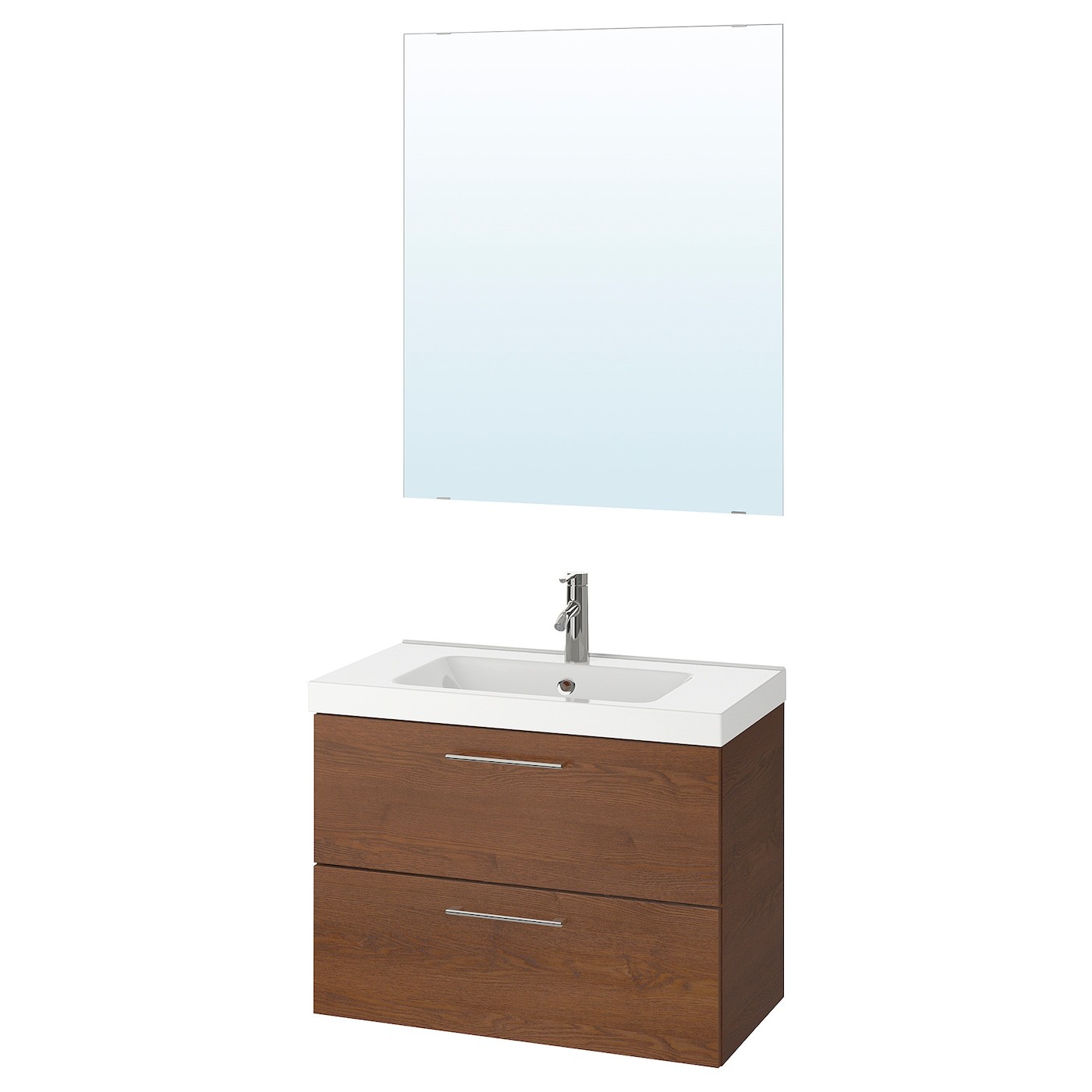 GODMORGON / ODENSVIK Bathroom furniture, set of 4