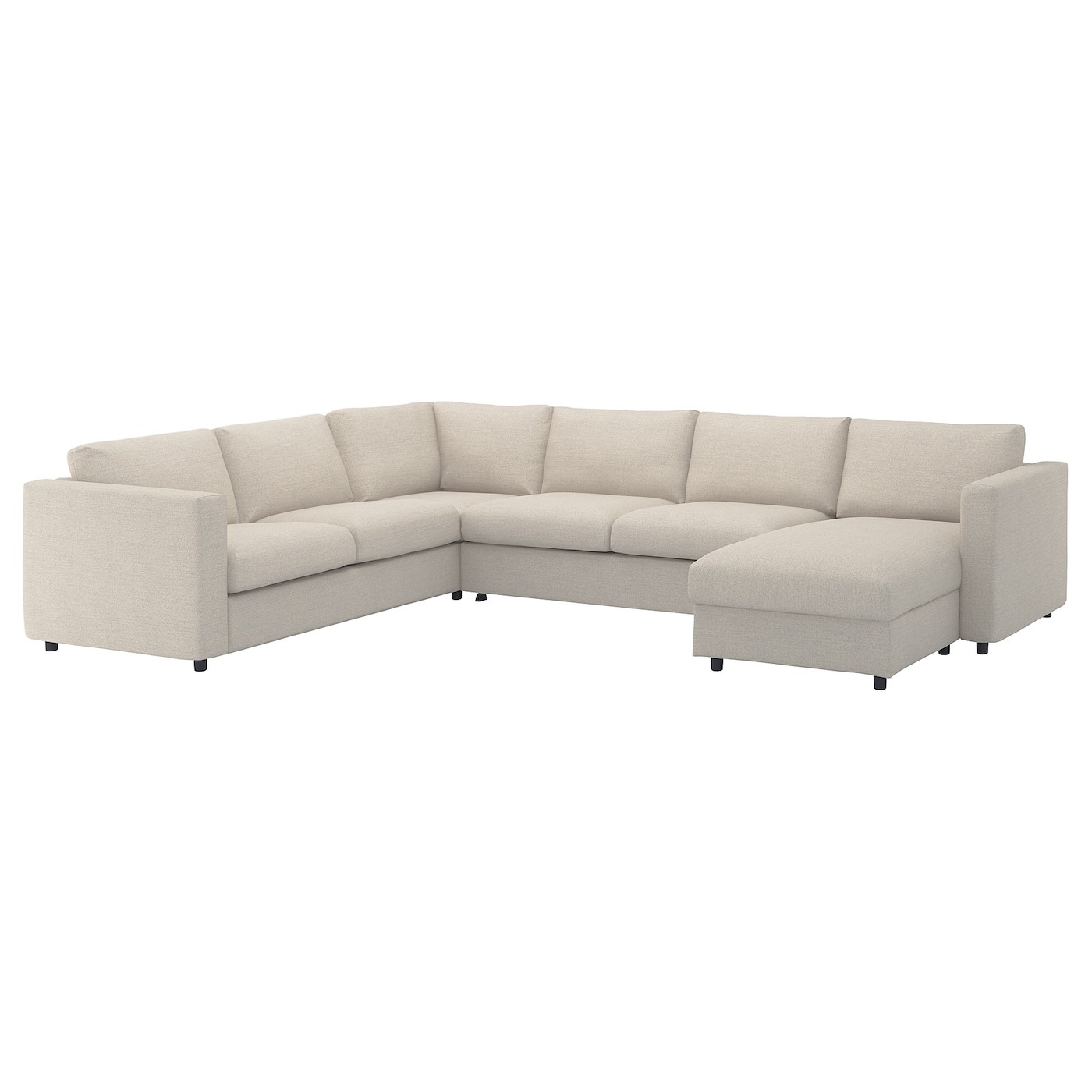 VIMLE Crnr sofa-bed, 5-seat w chaise lng