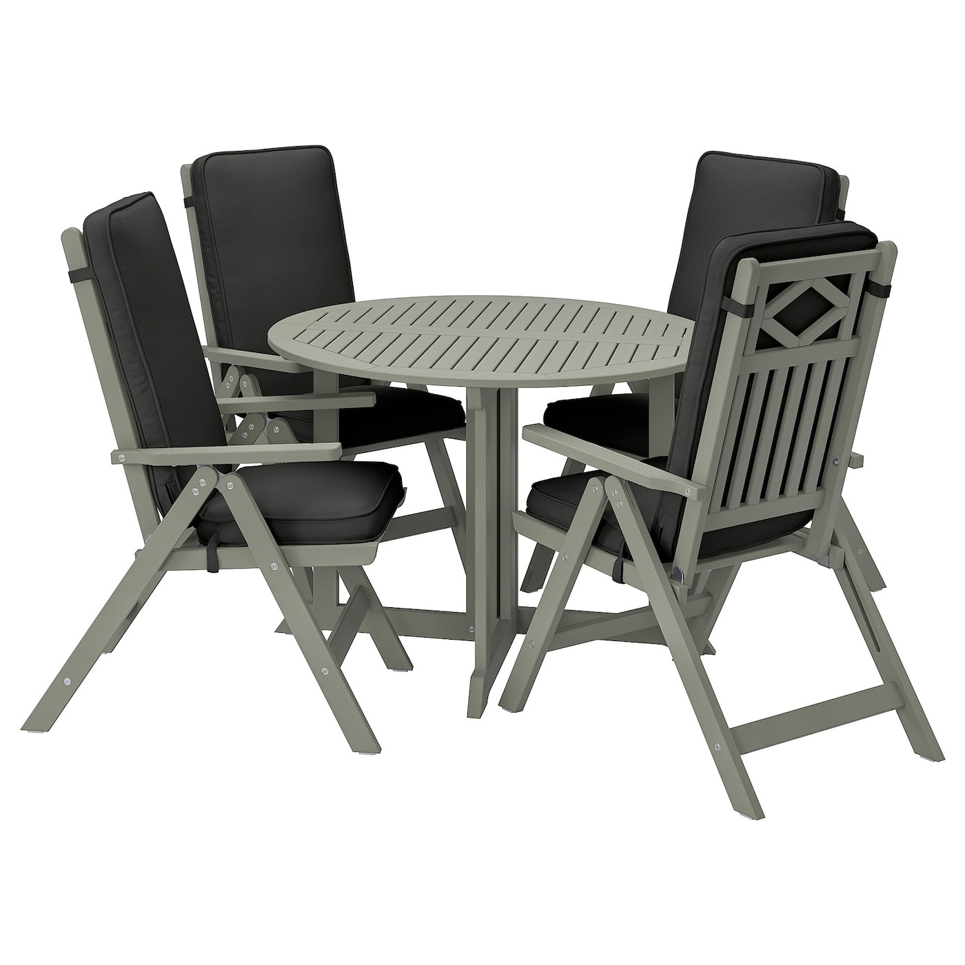 BONDHOLMEN Table+4 reclining chairs, outdoor