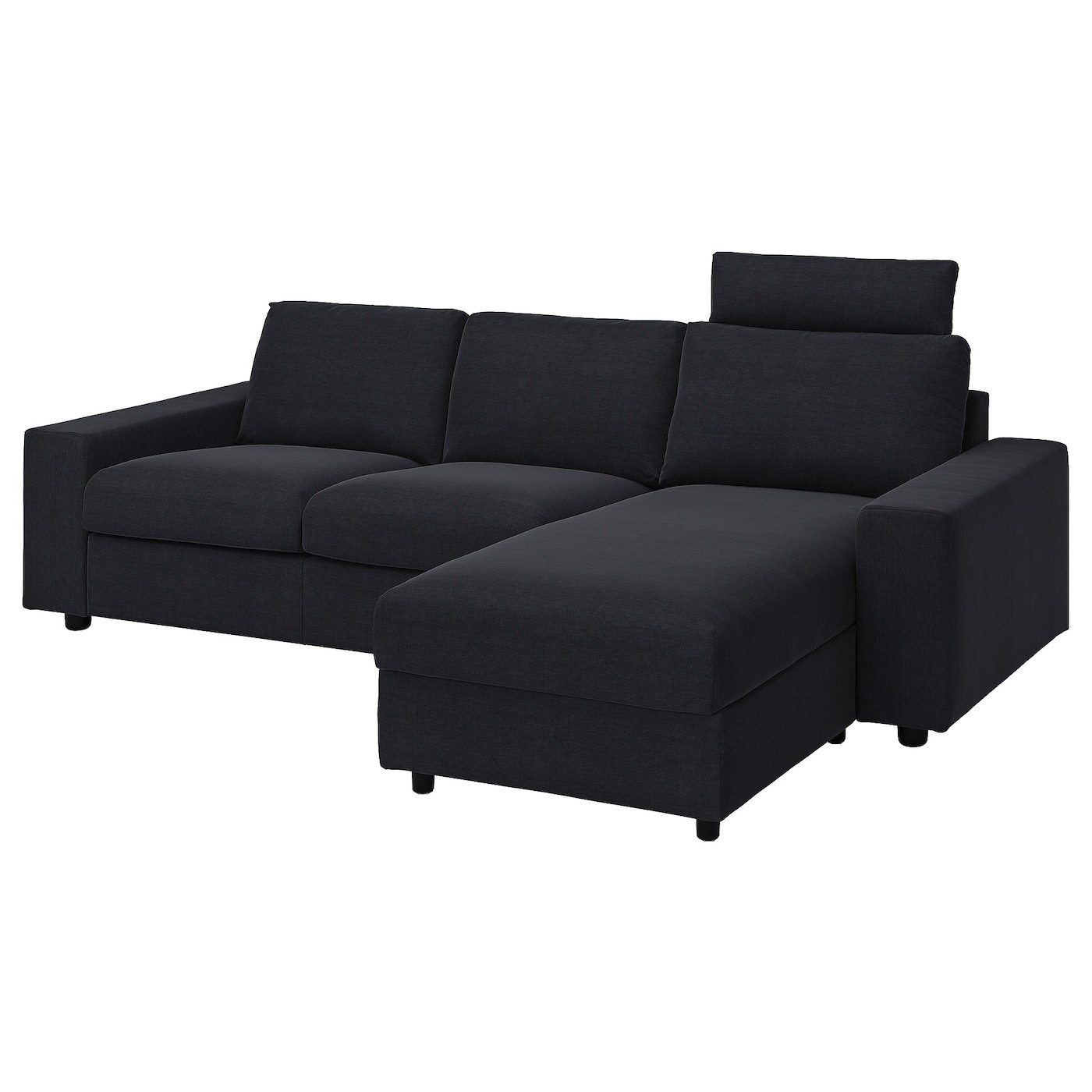 VIMLE Cover 3-seat sofa w chaise longue