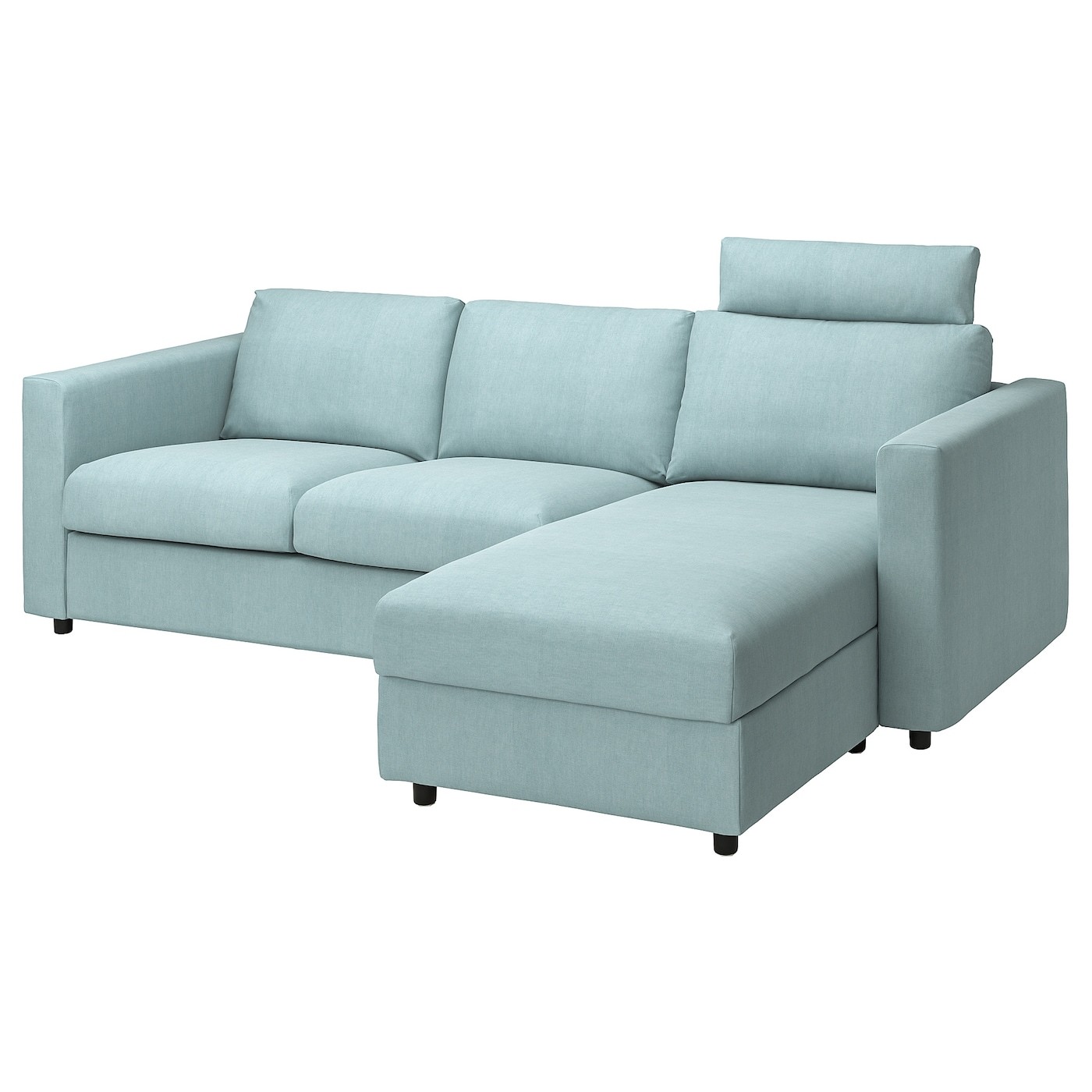 VIMLE Cover 3-seat sofa w chaise longue