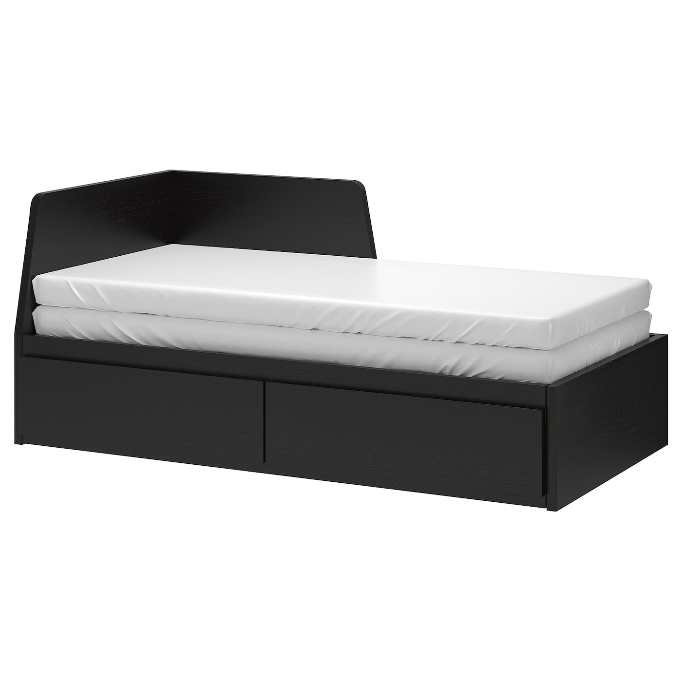 FLEKKE Day-bed frame with 2 drawers