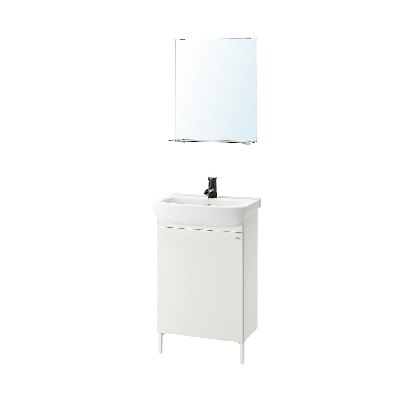 NYSJÖN / BJÖRKÅN Bathroom furniture, set of 5