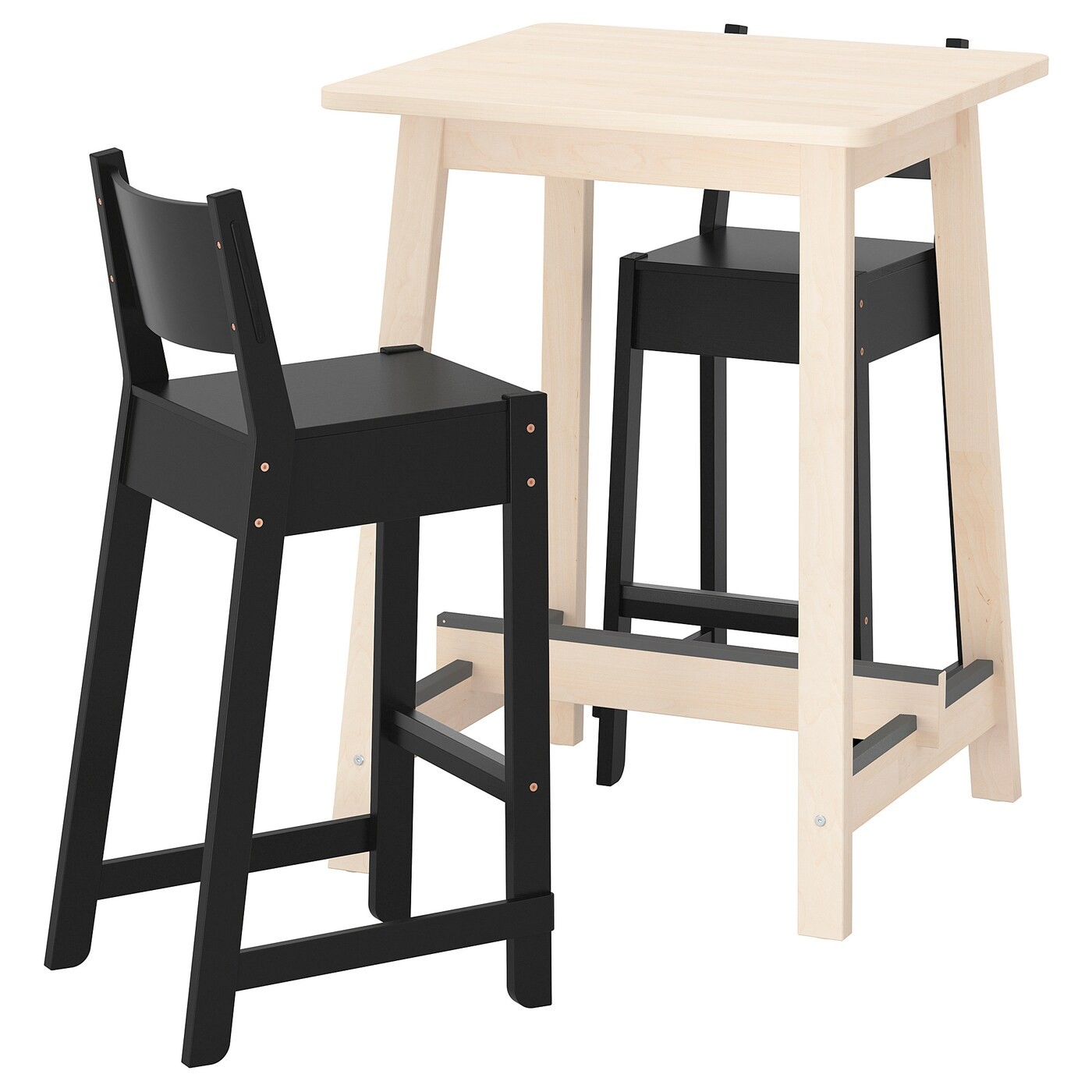 NORRÅKER / NORRÅKER Bar table and 2 bar stools